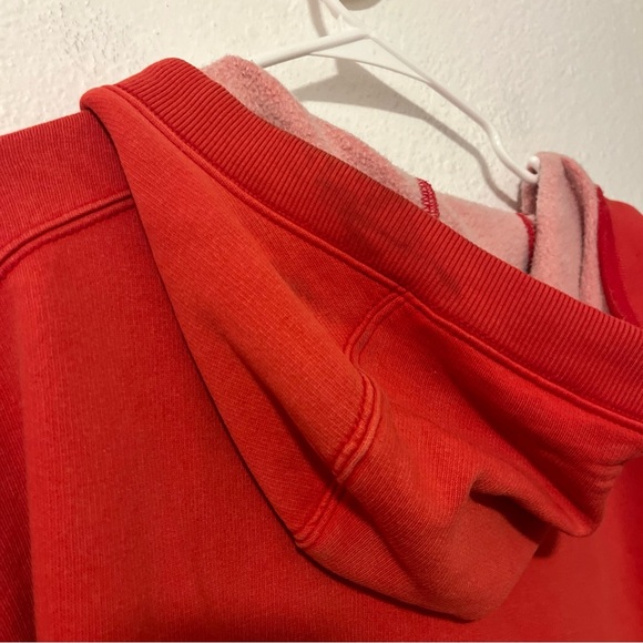 FREE PEOPLE FP MOVEMENT RED SPRINT TO THE FINISH ZIP UP HOODIE SWEATSHIRT SZ XS - Picture 6 of 8